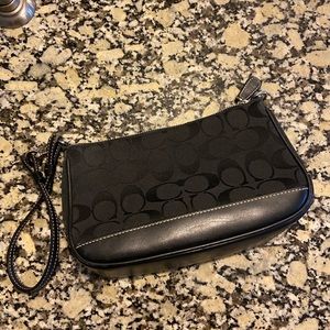 Coach Black Wristlet